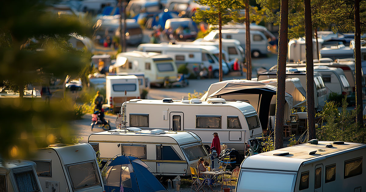 Camping på Gardermoen Trucking Festival